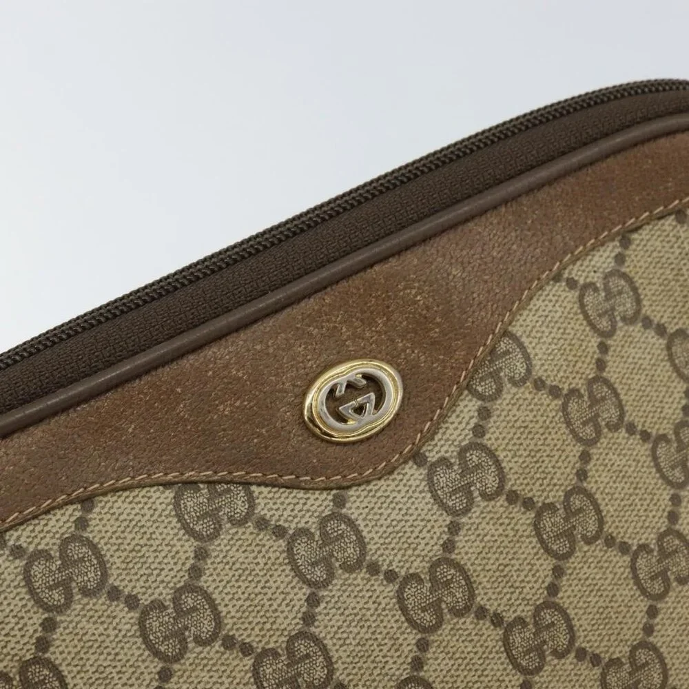 Authentic GUCCI GG Supreme Shoulder Bag PVC Beige Gold 56 02 068 - Picture 6 of 16